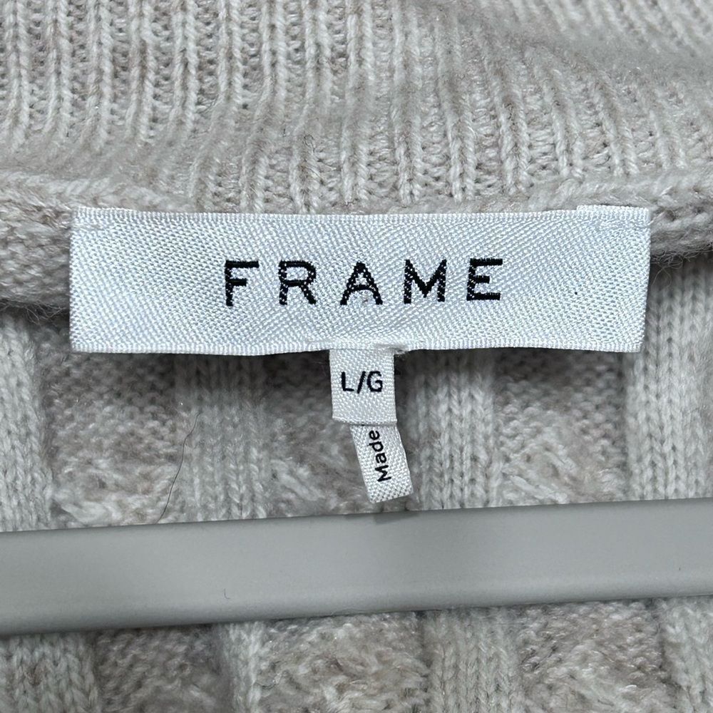 Frame Half-Zip Cable Sweater - Picture 5 of 9